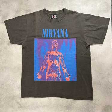 ふじ90s giant XL  Cobain T-shirt t shirt men vintage 90s Kurt Cobain Double Sided Giant Tag