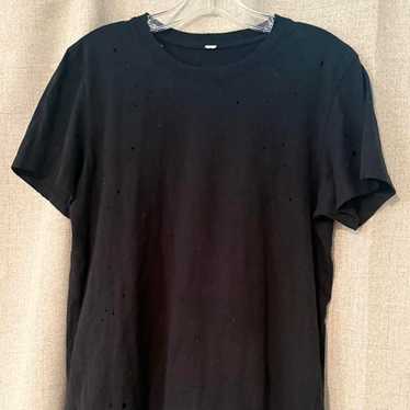 ALO YOGA ブラック Tシャツ / メンズ・レディース兼用 M 新品未使用】ALO Yoga アローヨガ ロゴTシャツ ブラック ユニ
