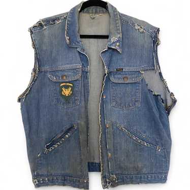 Wrangler Men's Vest - Blue/Navy - M – 1970s Blue … - image 1