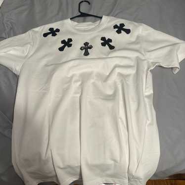 CHROME HEARTS ホワイトTシャツ クロムハーツTシャツCHクロスホワイト
