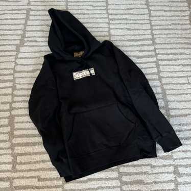 supreme×BURBERRY ボックスロゴフーディ ブラック Lサイズ Supreme/Burberry Box Logo Hooded Sweatshirt - UG.SHAFT