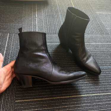 靴 CELINE BY HEDI SLIMANE JACNO BOOTS 42 Celine × Hedi Slimane SS19 Silver Jacno 60mm Boots 41 | Grailed