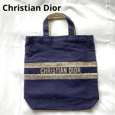 バッグ christian dior minibag novelty Mini Dior Book Tote Blue Dior Oblique Embroidery (21.5 x 13
