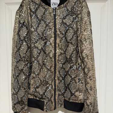 Zara sequin bomber - Gem