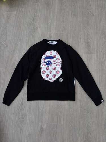 トップス bape rogo unionjack foodie BAPE Union Jack Shark full zip Hoodie a bathing ape UK Black