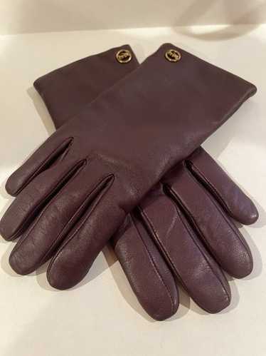 小物 Vintage Coach Cashmere Glove Burgundy Coach leather gloves women* - Gem