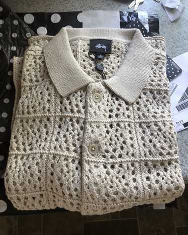 トップス Stussy crochet knit shirts Stussy CROCHET SHIRT knit | eBay