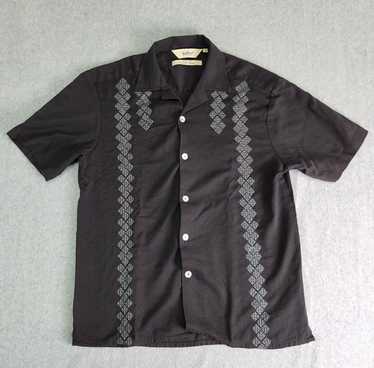Da Vinci Charlie Sheen 半袖シャツ XXL Da Vinci Charlie Sheen Silk Dragon Print Mother of Pearl