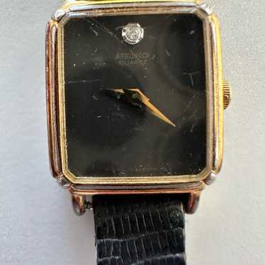 ビンテージ 希少品 SEIKO DOLCE スクエア ダークグレーダイヤル ビンテージ 希少品 SEIKO DOLCE スクエア ダークグレーダイヤル
