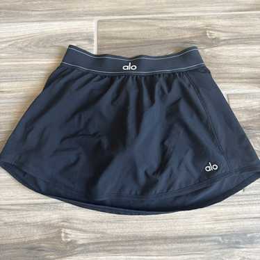 alo テニススカート Mサイズ ネイビー Grand Slam Tennis Skirt - Navy | ALO