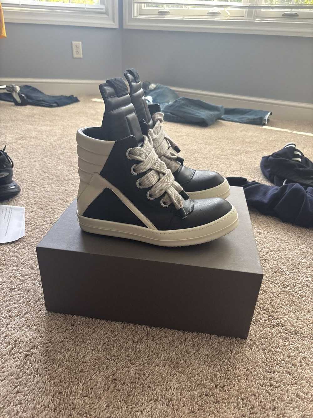 Rick Owens rick owens geobasket jumbo laces - Gem