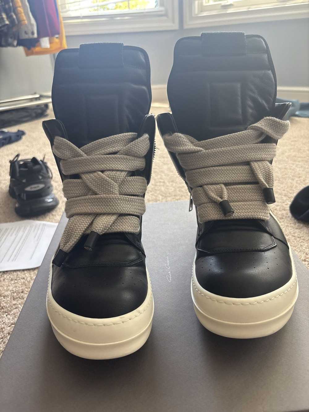 Rick Owens rick owens geobasket jumbo laces - Gem