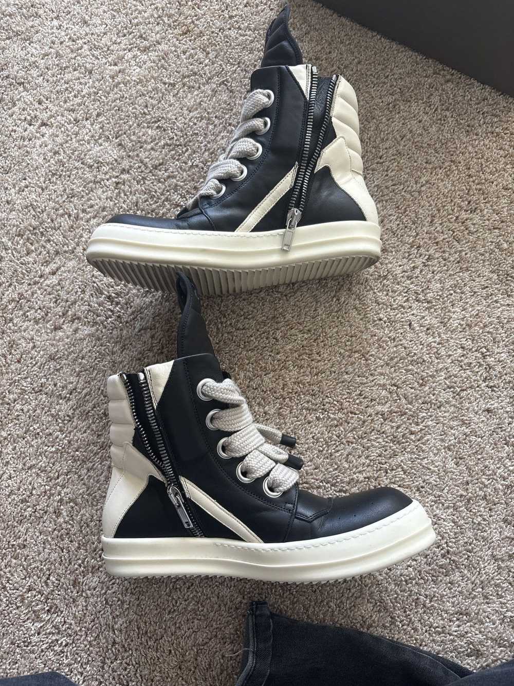 Rick Owens rick owens geobasket jumbo laces - Gem