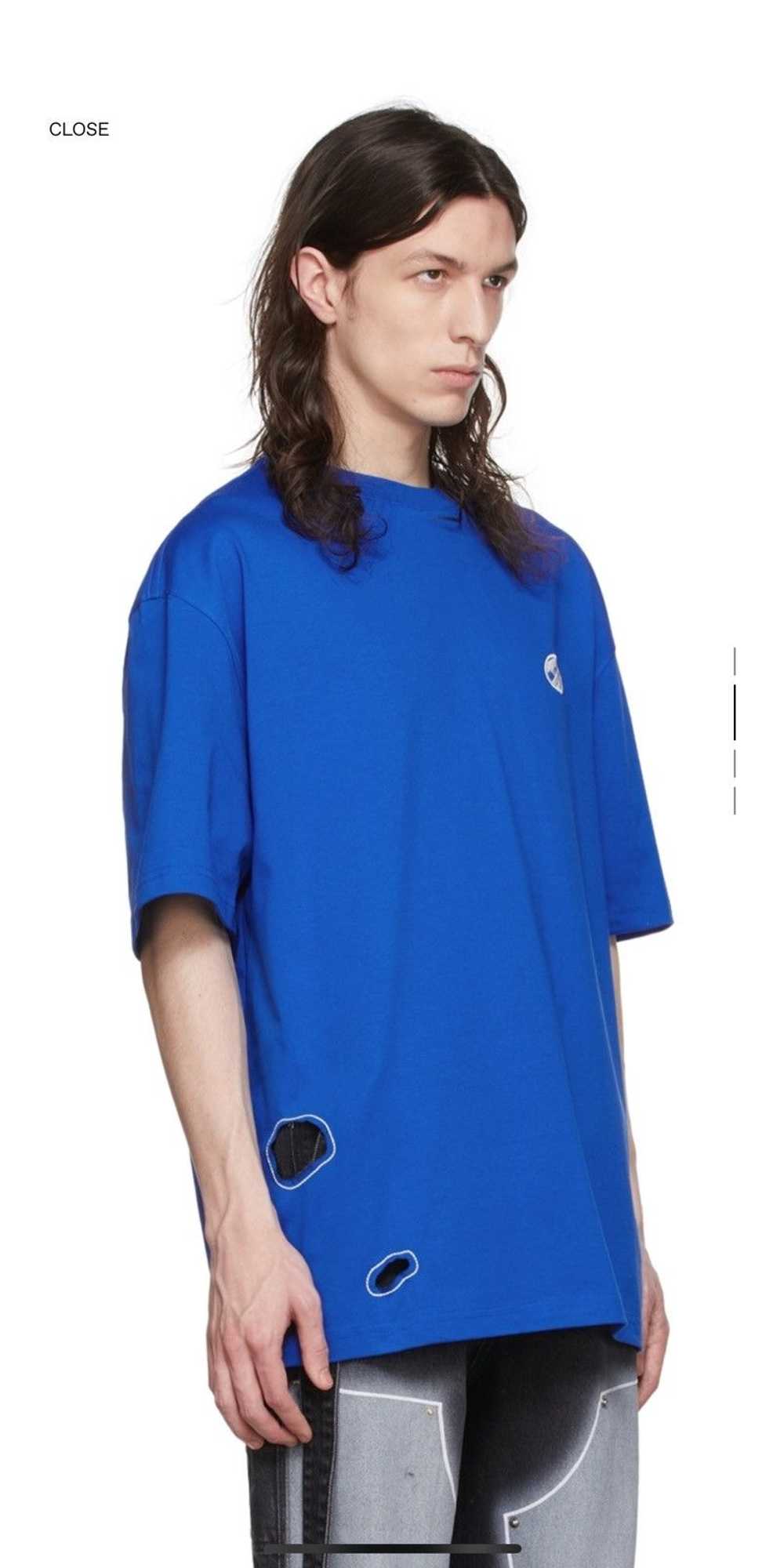 Ader Error Ader Error Blue Cutout T-Shirt - image 9