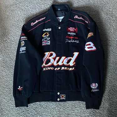 Budweiser Chase Authentics レーシングジャケット Ｌ 古着 CHASE AUTHENTICS Bud KING OF BEERS バドワイザー