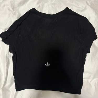 ALO YOGA ブラック Tシャツ / メンズ・レディース兼用 M 新品未使用】ALO Yoga アローヨガ ロゴTシャツ ブラック ユニ