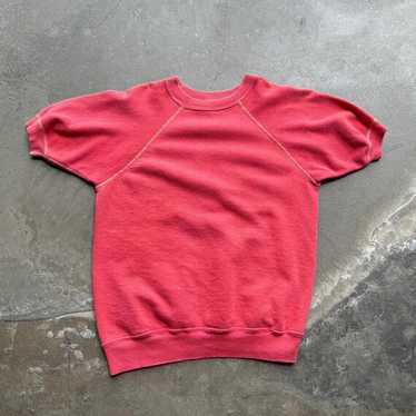 トップス 60s~70s raglan pink sweat 1960s short sleeve raglan sweatshirt - Gem