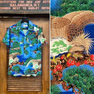1950s hawaiian shirt rayon - Gem