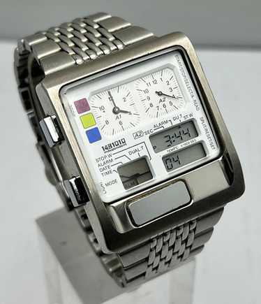 CITIZEN INDEPENDENT 1481010 ana-digi 腕時計 Citizen Independent Ana Digi Temp 1481010 Vintage Japanese