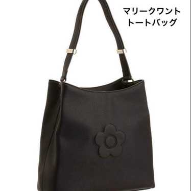 MARY QUANT 黒 トートバッグ MARY QUANT 【送料無料】 マリークワント キャンバストート