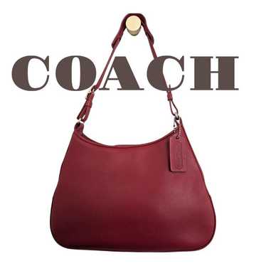 バッグ archive COACH Half Moon shoulder bag red Coach shoulder moon - Gem