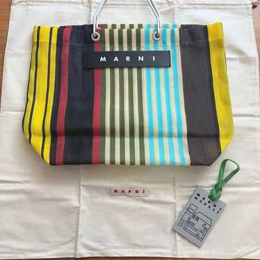 新品　MARNI MARKET STRIPE BAG MARNI MARNI MARKET STRIPE BAG Pink x Black | eBay