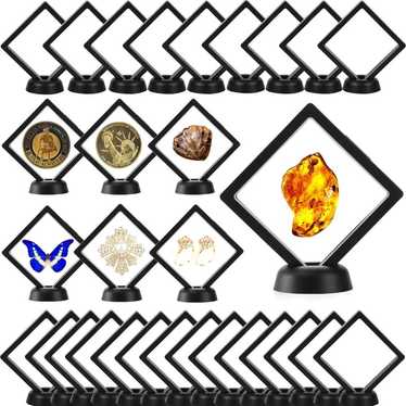 4 - 3d Floating Display Case, 3.5" Black Display … - image 1