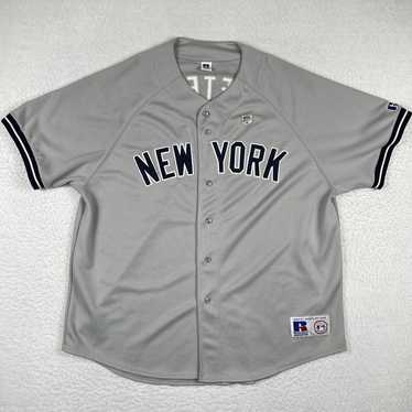 2003 RUSSELL ATHLETIC Yankees ベースボールシャツ New York Yankees Vintage Y2K 2003 World Series Jersey