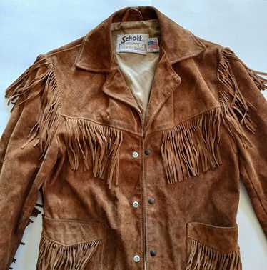 〈 SCHOTT 〉western fringe suede jacket s-l1200.jpg