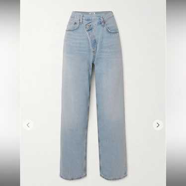 AGOLDE　CRISS CROSS DENIM AGOLDE Criss-Cross Upsized Straight-Leg Jeans | Holt Renfrew