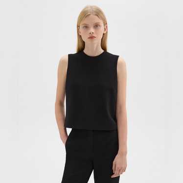 Theory Sleeveless Crewneck Top In Admiral Crepe - image 1