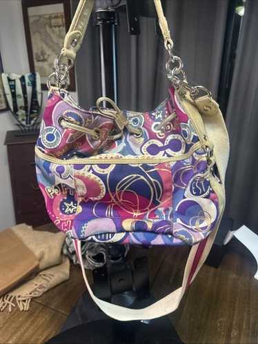 バッグ Coach Poppy Silver Ocelot Shoulder Bag Coach Poppy Shoulder Bag With Removable Crossbody Strap | eBay
