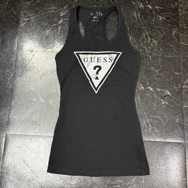 値下げ 美品☆ GUESS PREMIUM LOGO MESH TANK GUESS] SL Raissa Logo Tank Top[品番：GUEW0010005]｜GUESS