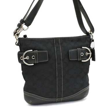 バッグ Coach Soho Shoulder bag Signature Black Coach 9434 Black Leather Soho Shoulder Bag – Rediscover Vintage