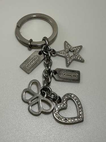 VINTAGE COACH KEY FOB　old coach Vintage Coach Red Leather Key Fob Bag Charm With Box Keyring