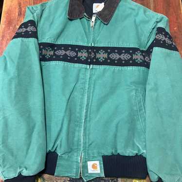 Rare 90’s Carhartt Aztec JR0055 Vintage 90s Carhartt Aztec Jacket Large JR0055 | eBay