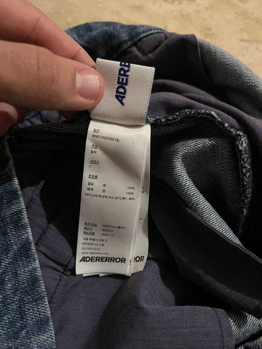 Ader Error Ader error Alviat denim shorts - image 4