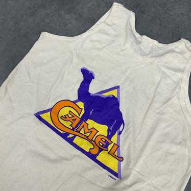 5WB671【90s】vintage CAMEL ロゴ　タバコ　タンクトップ 90s ビンテージ CAMEL キャメル タバコ タンクトップ 古着