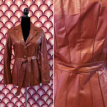 70s leather jacket - Gem