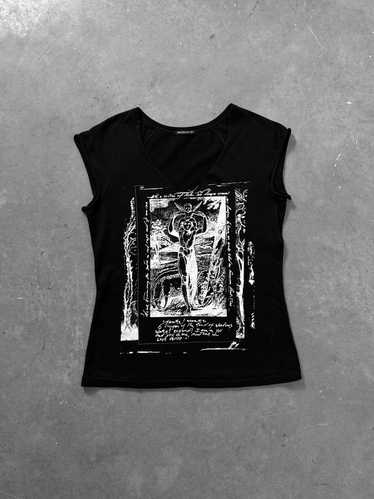 ANN DEMEULEMEESTER ブラック レイヤードタンクトップ 36 ANN DEMEULEMEESTER ブラック レイヤードタンクトップ 36 2025年
