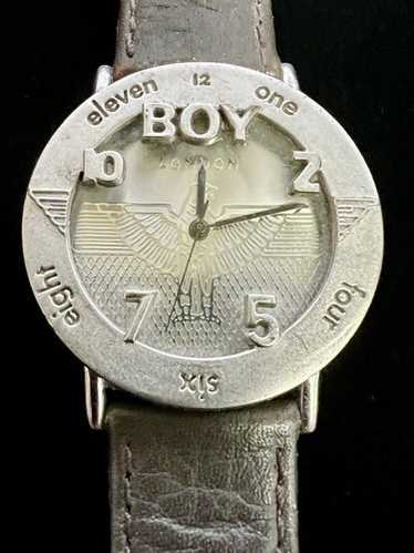 【ヴィンテージ】80's 1980年代 BOY LONDON 腕時計 BOY16 Montre BOY LONDON BOY-16-W acier inoxydable argenté années