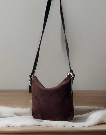 未使用保管品 vintage coach old スウェード suede OLD COACH(オールドコーチ）スウェードバケツバッグ ブラック