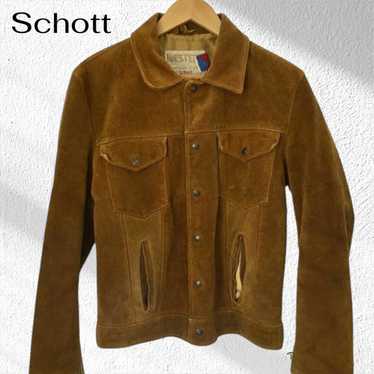ム*ン様 vintage schott suede leather tracke ム*ン様 vintage schott suede leather tracke Vintage Schott