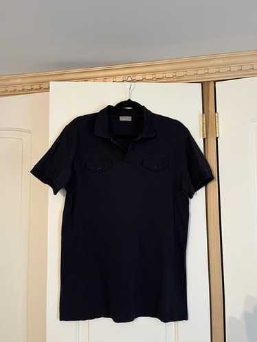 dior homme AW06 ウール　ボーダー　ポロシャツ　エディスリマン 2007SS DIOR HOMME by Hedi Slimane border polo shirt | NOIR