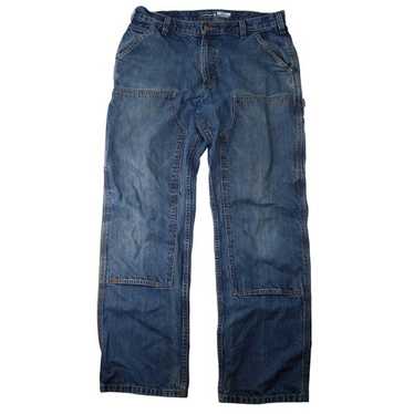 パンツ carhartt double knee damage denim Carhartt Denim Double Knee Pants - Black Stone Washed | Flatspot