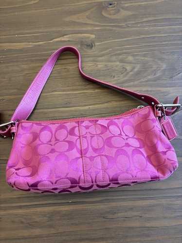 Coach Hamptons Demi Baguette Bag Purple