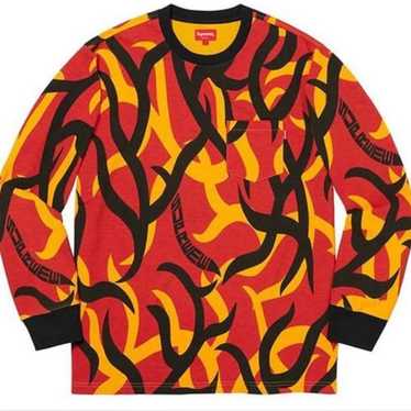 supreme tribal トライバル　総柄　pocket tee L supreme tribal トライバル 総柄 pocket tee L