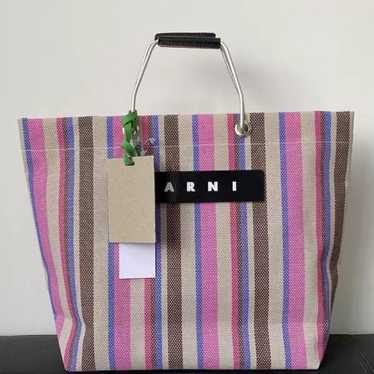 【新品未使用】MARNI MARKET STRIPE BAG Marni Market Stripe Tote | Mercy Vintage