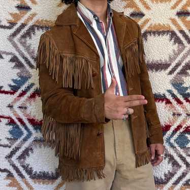 〈 SCHOTT 〉western fringe suede jacket $_12.JPG?set_id=880000500F