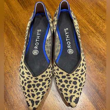 Rothy’s The Point Leopard Cheetah Print Retired K… - image 1